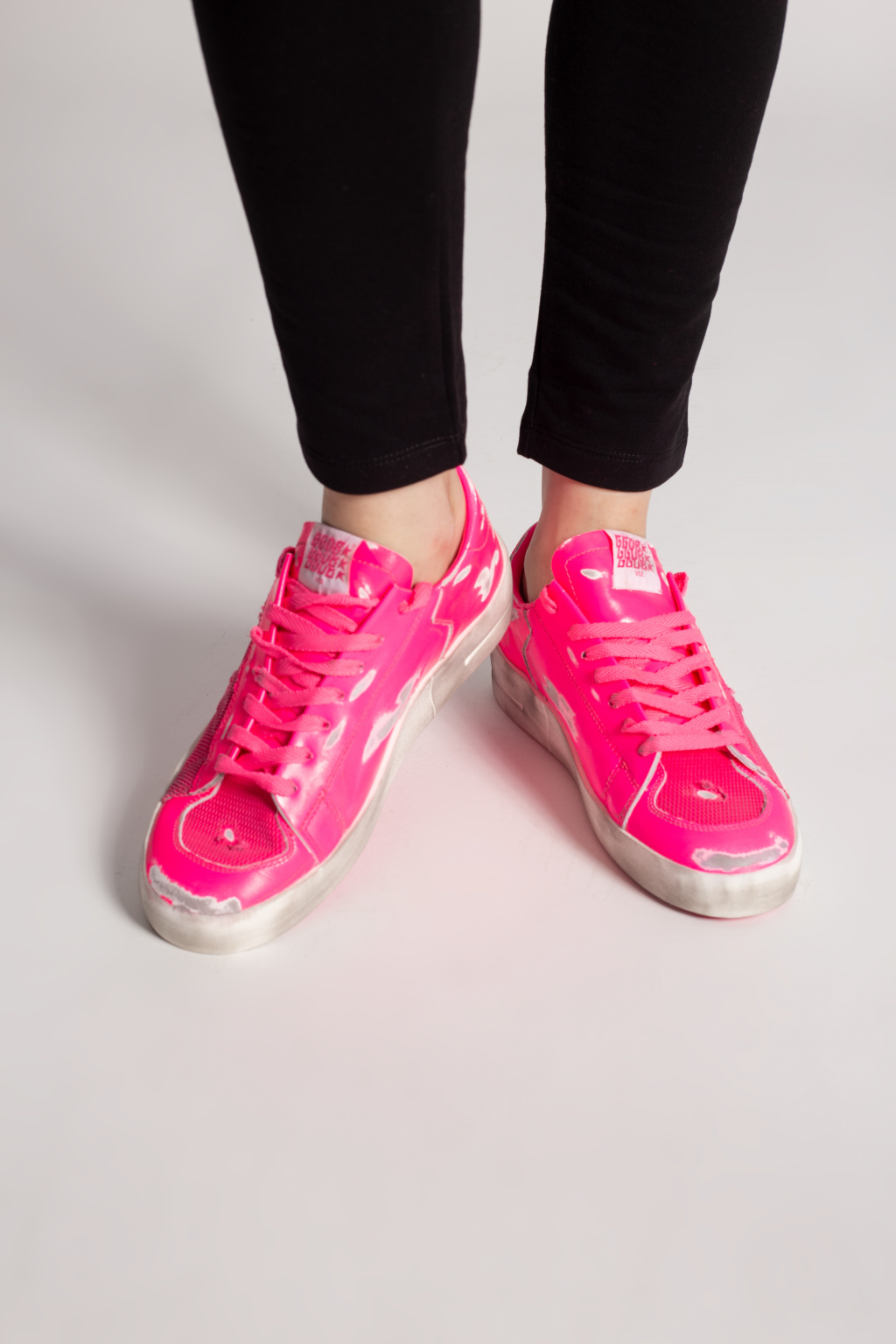 Golden goose neon pink on sale